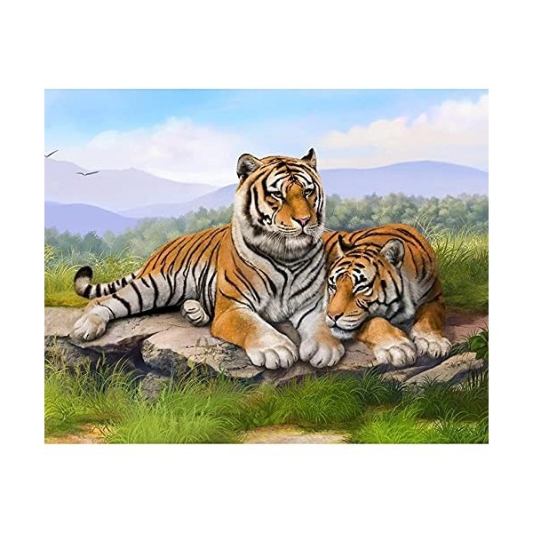 Puzzle Adulte 5000 Pièces Classique Kit Bricolage Jouet en Bois Cadeau Unique Décor À La MaisonTigre-5000Pièces