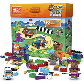 Mega Construx Story Builders boîte de 140 briques de construction pour construire des personnages et animaux rigolos, pour en