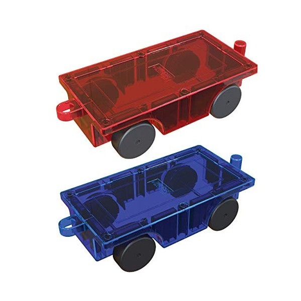 PicassoTiles 2 pièces Voiture Camion Construction Kit Jouet Ensemble véhicule Aimant éducatif tuile de Construction Blocs mag