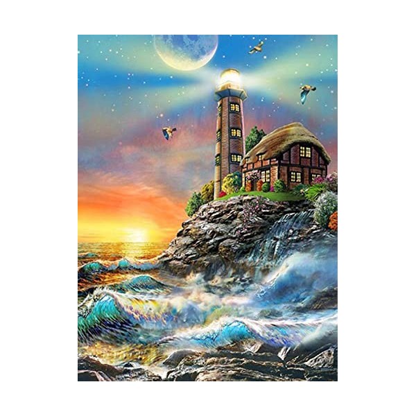 YJPZZG Puzzle Unique De 5000 PièCes Phare Les Jeux Familiaux DéFient des Cadeaux Uniques Taille finie 156×105cm