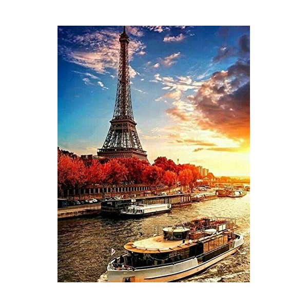 YJPZZG Puzzle Unique De 5000 PièCes Tour Eiffel Les Jeux Familiaux DéFient des Cadeaux Uniques Taille finie 156×105cm