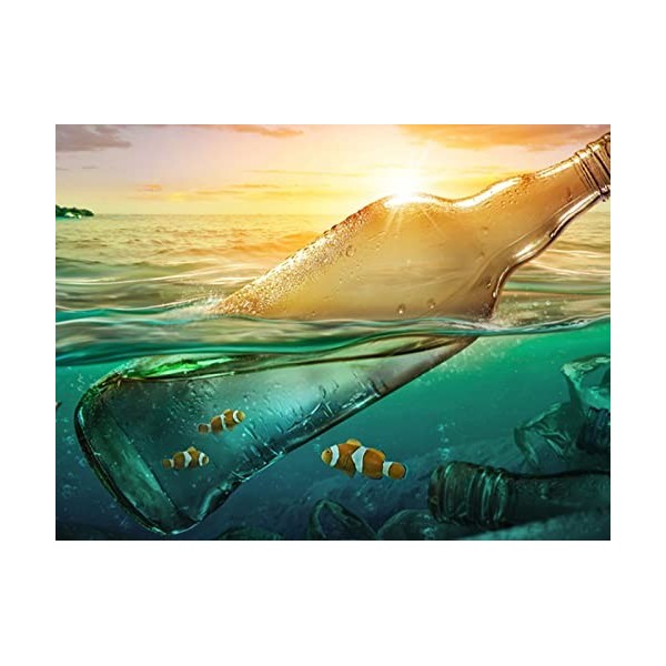 YJPZZG Puzzle Unique De 5000 PièCes Le Monde des Poissons sous-Marins Les Meilleurs Puzzles Les Meilleurs Puzzles 3D pour Les