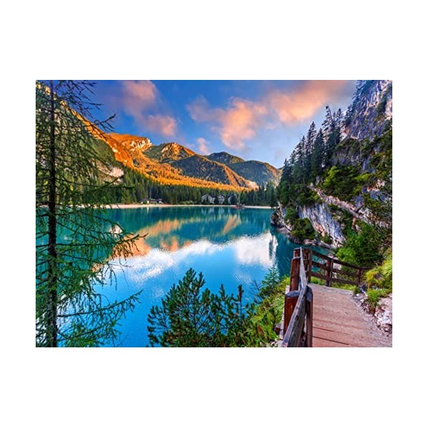 YJPZZG Puzzle Unique De 5000 PièCes Lac dAyer Puzzle Adulte, Puzzle Impossible, Puzzle Couleur, Puzzle Animal, Puzzle Parc T