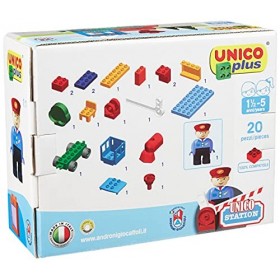 Construction Unique City Train Petite Station - 0-14 Ans - 20pcs 8547