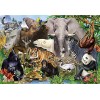 Grand puzzle en bois pour adultes, grands puzzles animaux dans la forêt profonde. 6000 pièces