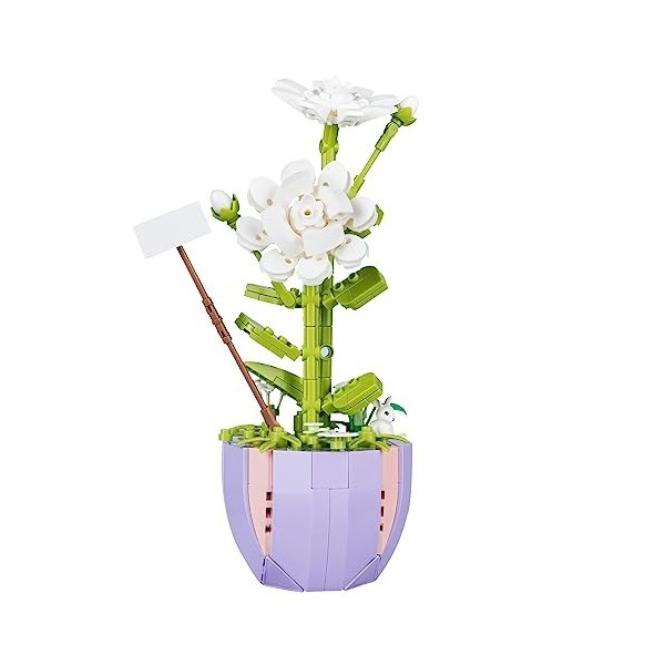 OSDUE Bouquet de Fleurs Bonsai Blocs, Kit de Blocs de Construction de Fleurs Bonsai Artificielles, Botanical Collection DIY J