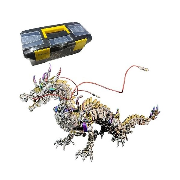 Amecon Puzzle 3D en métal dragon pour adultes, 2030 pièces 3D Metal Mechanical Punk Dragon Montage Modèle, Calendrier de lAv