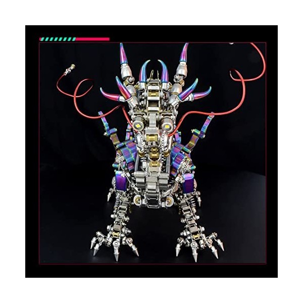 Amecon Puzzle 3D en métal dragon pour adultes, 2030 pièces 3D Metal Mechanical Punk Dragon Montage Modèle, Calendrier de lAv