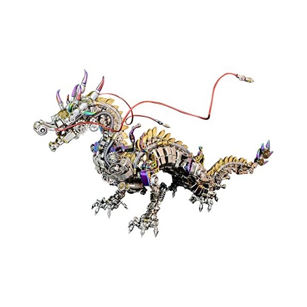 FANGZI Puzzle 3D en métal - Dragon mécanique - 2030 pièces - Puzzle 3D - Pour adultes et enfants - Cadeau - Ornements en méta