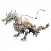 FANGZI Puzzle 3D en métal - Dragon mécanique - 2030 pièces - Puzzle 3D - Pour adultes et enfants - Cadeau - Ornements en méta