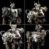 ICObes Puzzle Mecha 3D en métal avec lumières, kit de modèle mécanique 3D futur en métal Mecha, kit de modèle dassemblage mé