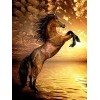 Puzzle Adulte 1000 Pièces Puzzle 3D Aquarelle Horse-5000Puzzles en Bois Forme Animale Bricolage Artisanat Cadeau Famille Puzz