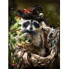 Puzzle Adulte 1000 Pièces Puzzle 3D Aquarelle raccoon-5000 Puzzles de Ballon à Air Chaud Convient aux Adolescents Adultes Puz