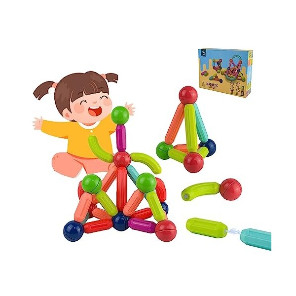 jeux montessori blocs de construction magnétiques