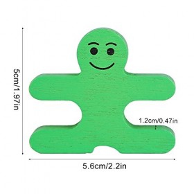 Fdit Jeu de Construction Créative Équilibre en Bois Jouets 16pcs / Jeu de Blocs Colorés de Dessin Animé