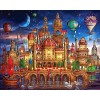 Puzzle en Bois Coloré Castle-5000 Puzzle Difficile et DéfiPuzzle 3D Décor À La Maison pour Le Moderne Art Mural