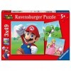 Ravensburger - Puzzle Enfant - Puzzles 3x49 p - Super Mario - Dès 5 ans - 05186