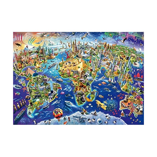 Schmidt , Discover The World 1000pc , Puzzle, Ages 12+, 1 Players