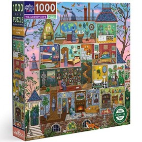 eeBoo 1000 pièces – La Maison de l’alchimiste Fascinant en Carton recyclé – Puzzle Adulte de qualité supérieure-PZTAST