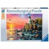Ravensburger - Puzzle Adulte - Puzzle 500 p - Phare au coucher du soleil - 16581