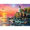 Ravensburger - Puzzle Adulte - Puzzle 500 p - Phare au coucher du soleil - 16581