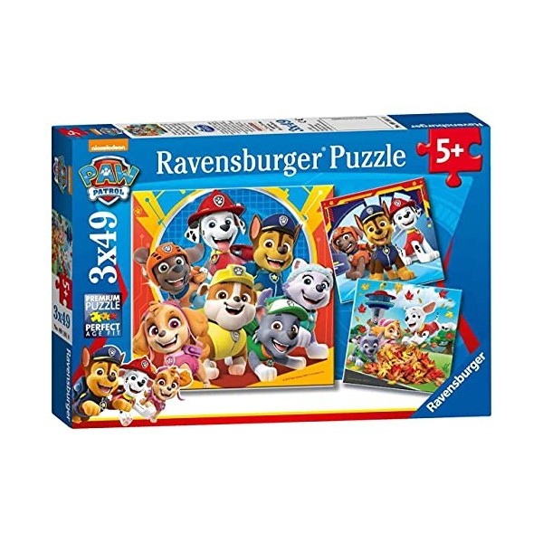 Ravensburger - Puzzle Enfant - Puzzles 3x49 p - Prêts à secourir - PatPatrouille - Dès 5 ans - 05048