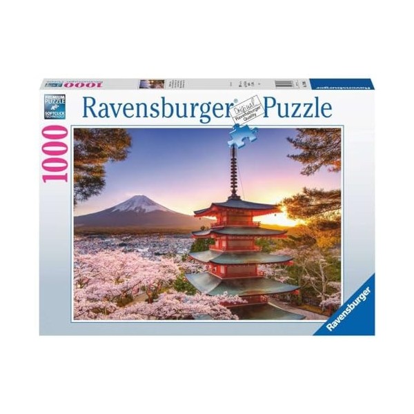 Ravensburger - Puzzle 1000 pièces - Cerisiers en fleurs du Mont Fuji - Adultes et enfants dès 14 ans - Puzzle de qualité supé