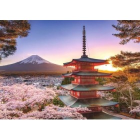 Ravensburger - Puzzle 1000 pièces - Cerisiers en fleurs du Mont Fuji - Adultes et enfants dès 14 ans - Puzzle de qualité supé