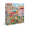 eeBoo Paris in a Day rectangulaire pour Adulte, Redécouvrez Travers 1000 pièces-Puzzle Dimension 61 x 46 cm, PZTPD2, Black