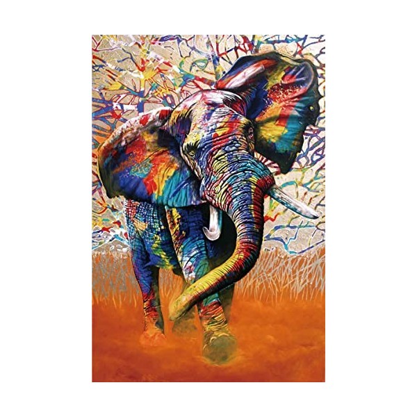 Puzzles pour Adultes 1000 PièCes Puzzles Tableau Éléphant en Bois Puzzle Hands on Game Famille DéCoration F6, 1000 pièces 