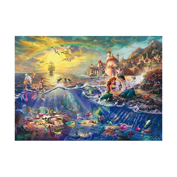 Schmidt , Thomas Kinkade: Disney The Little Mermaid Puzzle - 1000pc , Puzzle , Ages 12+ , 1 Players