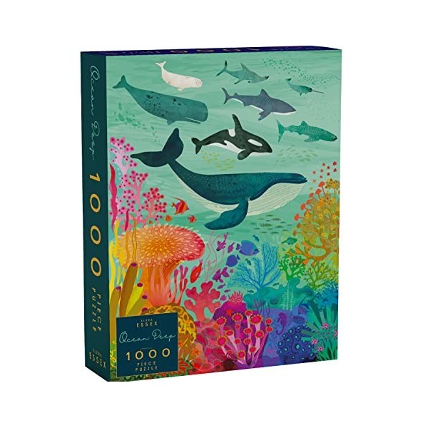 Elena Essex Puzzle 1000 Pieces - Ocean Deep | Puzzle | Puzzle Animaux | Puzzles Classiques | Adulte mer Baleine Aquarium Puzz