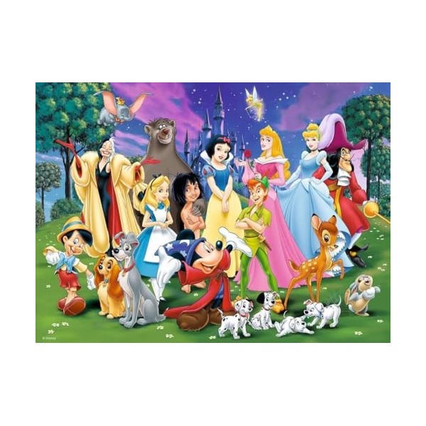 Ravensburger - Puzzle Enfant - Puzzle 200 pièces XXL - Les grands personnages Disney - Garçon ou fille à partir de 8 ans - Pu