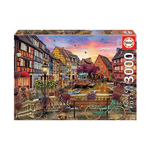 Educa - Colmar. Puzzle 3000 pièces. Mesure approximative: 120 x 85 cm | Comprend Un Service de pièce Perdue au Stock déchapp