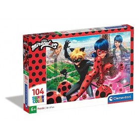 Clementoni-Clementoni-27077-Supercolor Collection-Miraculous-104 pièces, 27077, Multicolore