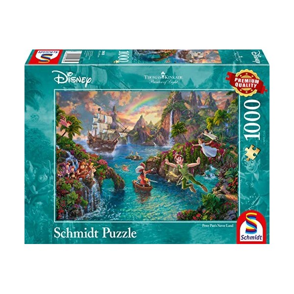 Schmidt , Thomas Kinkade: Disney Peter Pan Puzzle -1000pc , Puzzle , Ages 12+ , 1 Players