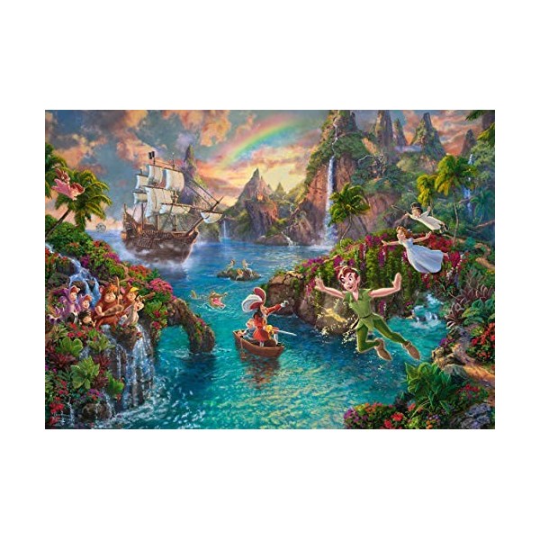 Schmidt , Thomas Kinkade: Disney Peter Pan Puzzle -1000pc , Puzzle , Ages 12+ , 1 Players