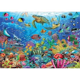 Educa - Tortues au Paradis | Puzzle de 1000 pièces | Mesure approximative: 68 x 48 cm | Inclut Fix Puzzle pour accrocher Le P