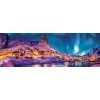 Clementoni - Couleurs de la Nuit sur les Iles Lofoten - Puzzle de 1000 Pièces - Jeu de Patience et de Réflexion - Format Pano