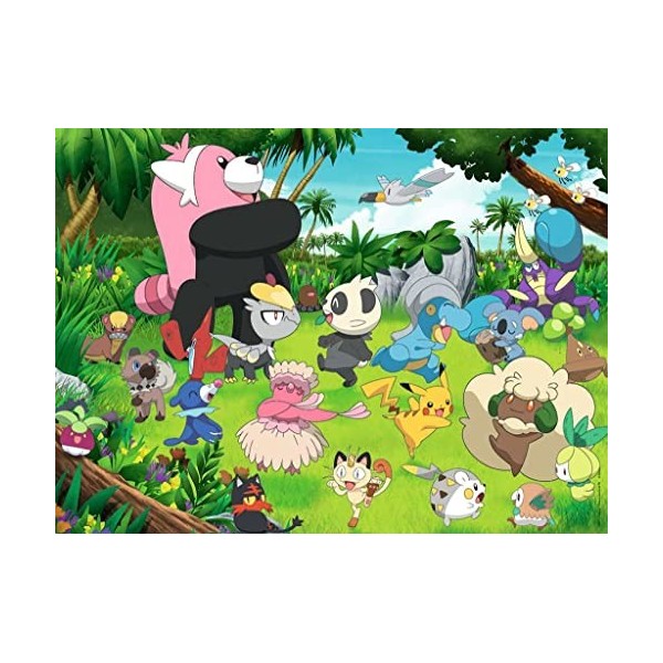 Ravensburger - Puzzle Enfant - Puzzle 300 p XXL - Pokémon sauvages - Dès 9 ans - 13245