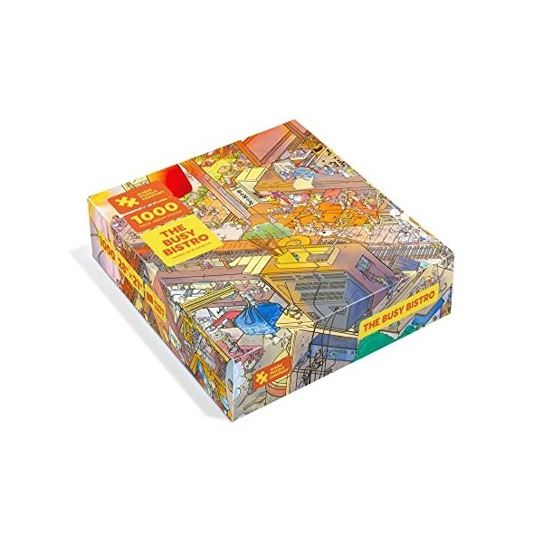 Magic Puzzles Lot de 3 • Série 2 • Le Bistro occupé, les grottes de cristal et la fête de la forêt • Puzzles de 1000 pièces d