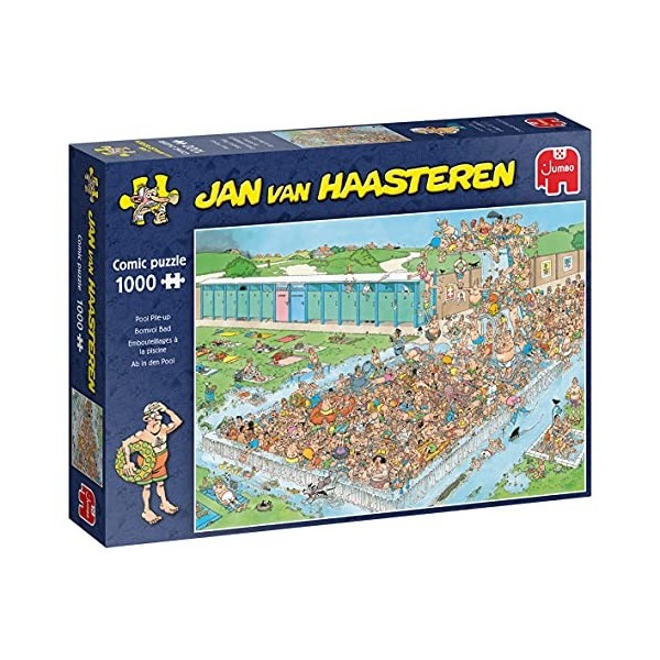 JUMBO Spiele-Jan Van Haasteren-AB in den Pool-1000 Teile Jeu de Puzzle, 20039, Multicolore