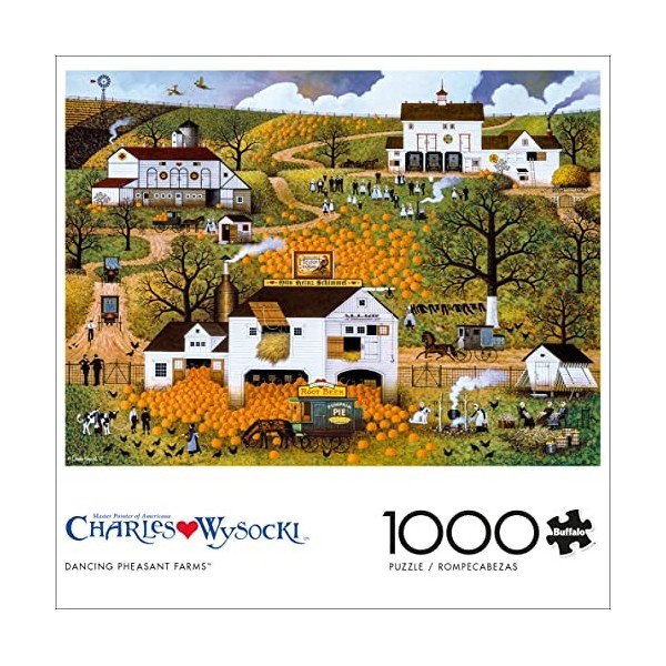 Buffalo Games - Charles Wysocki - Puzzle de 1000 pièces - Fermes de Faisan dansantes