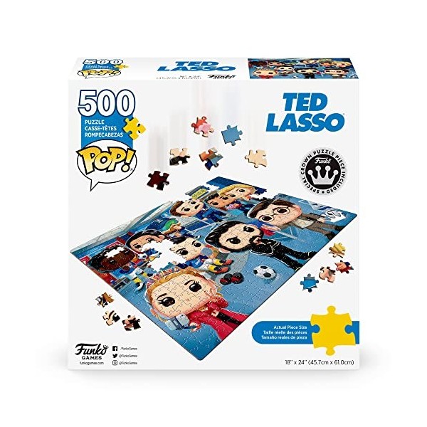 Pop ! Puzzles Ted Lasso - 500 pièces - 45.7cm x 61 cm - Anglais