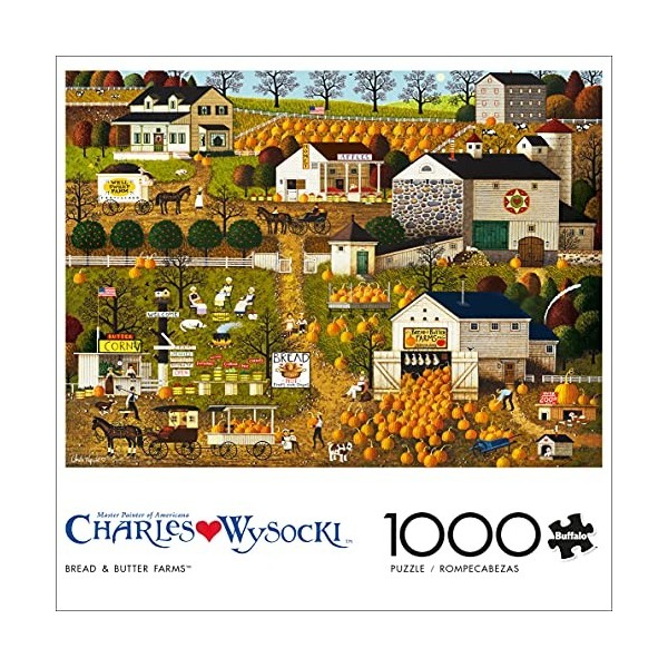 Buffalo Games - Charles Wysocki – Puzzle de 1000 pièces « Bread & Butter Farms »