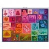 Elena Essex Puzzles 1000 Pieces pour Adultes - Collection de Timbres | Puzzle | Puzzles pour Adultes 1000 | Puzzle dégradé Ar