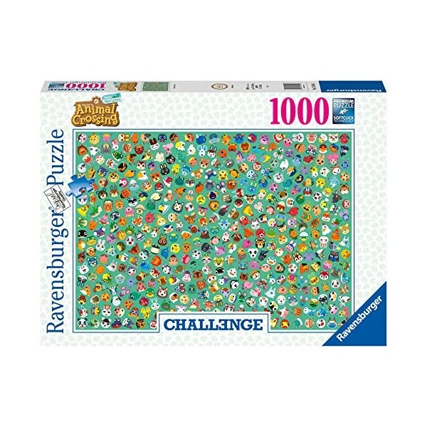 Ravensburger - Puzzle 1000 pièces - Animal Crossing Challenge Puzzle - Adultes et enfants dès 14 ans - Puzzle de qualité su