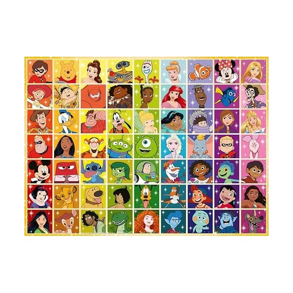 Ravensburger - Puzzle pour enfants - 100 pièces XXL - La palette de couleurs Disney - Dès 6 ans - Puzzle de qualité supérieur