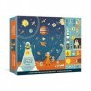 Professor Astro Cats Frontiers of Space 500-Piece Puzzle: Cosmic Jigsaw Puzzle and Seek-and-Find Poster
