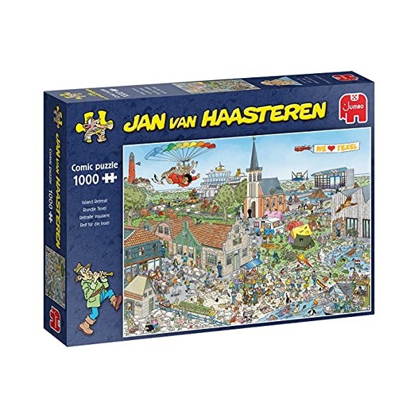 JUMBO Mature pour lîle-1000 pièces Spiele-Jan Van Haasteren-Reif für Die Insel-1000 Teile Jeu de Puzzle, 20036, Multicolore
